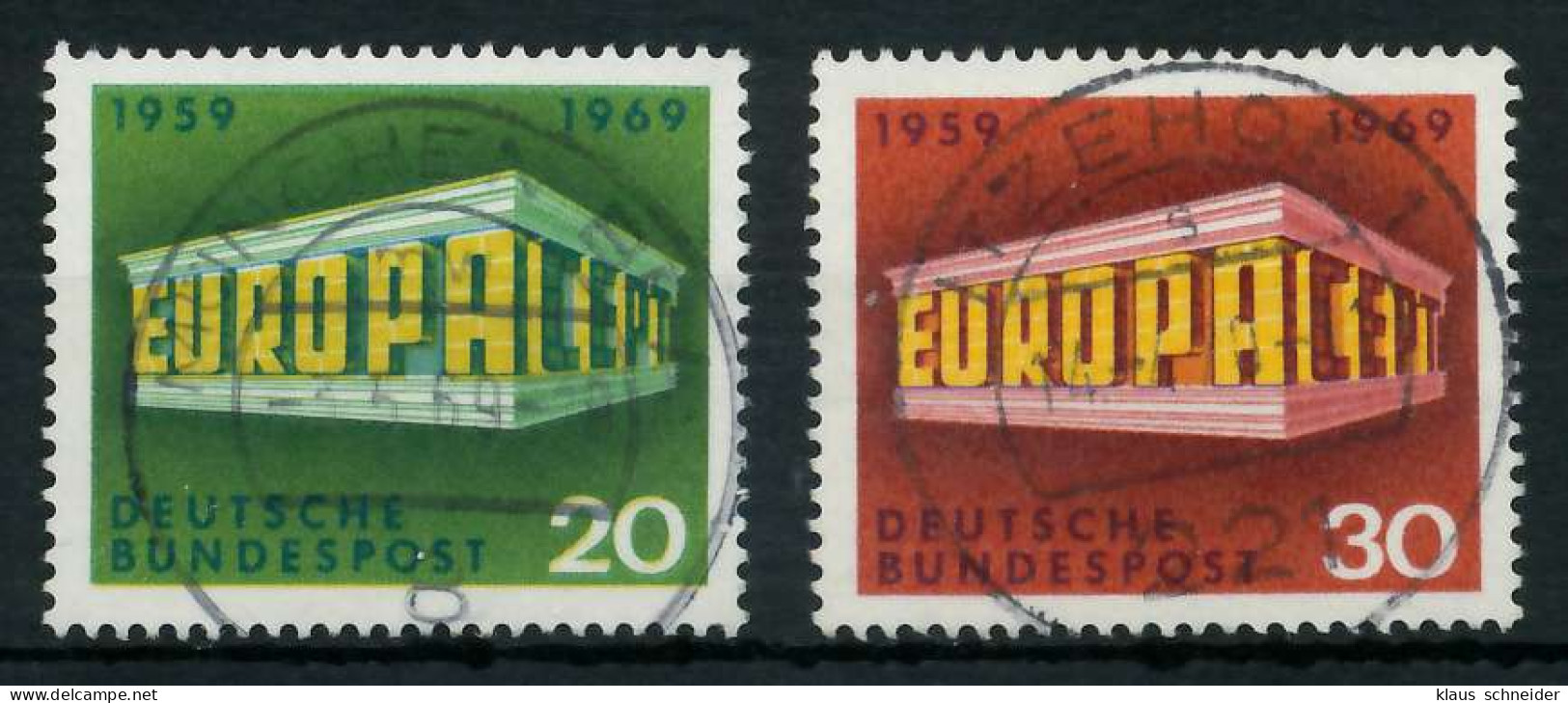 BRD BUND 1969 Nr 583-584 Zentrisch Gestempelt X831FEE - Oblitérés