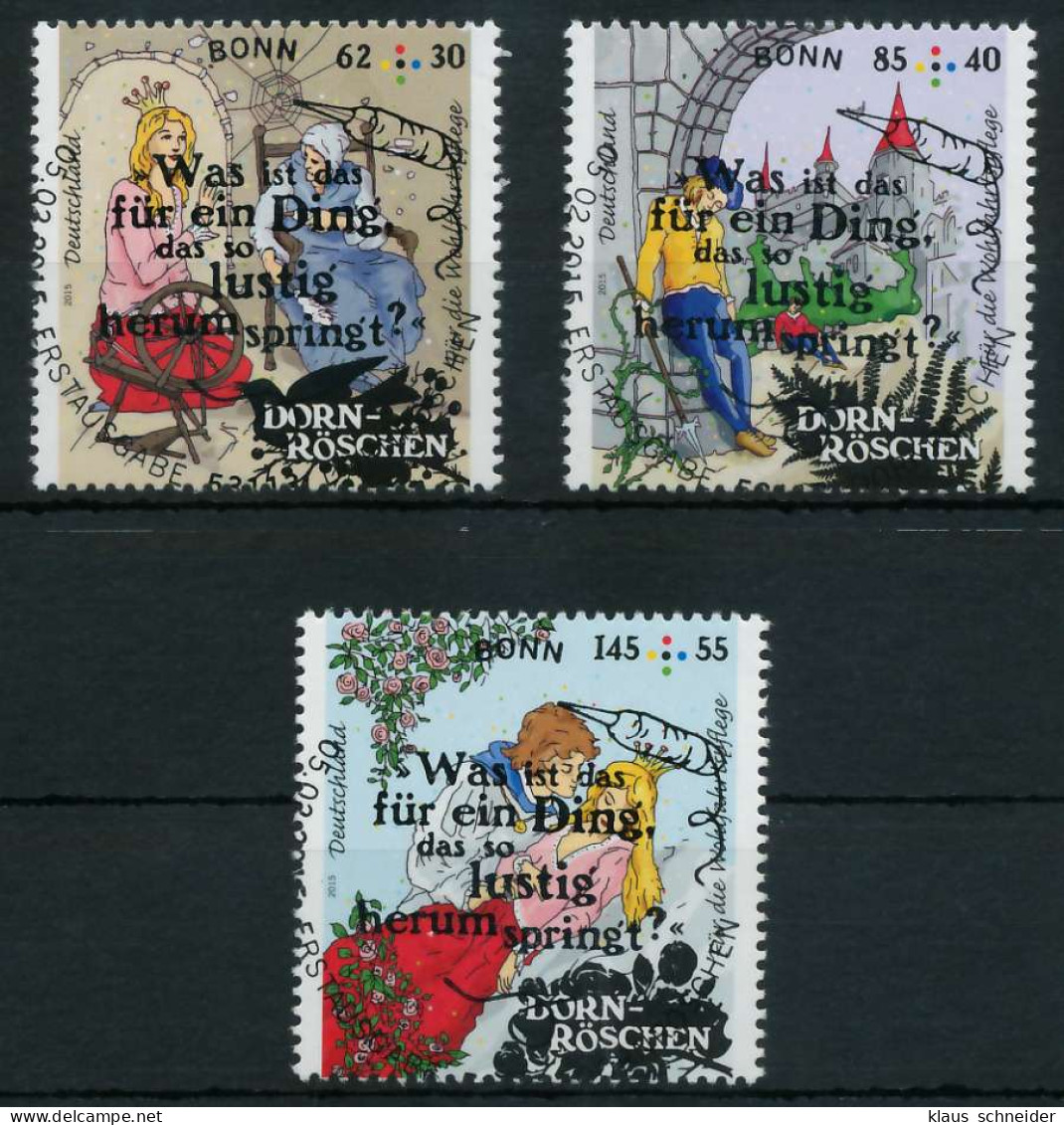 BRD BUND 2015 Nr 3132-3134 ESST Zentrisch Gestempelt X84097A - Gebraucht