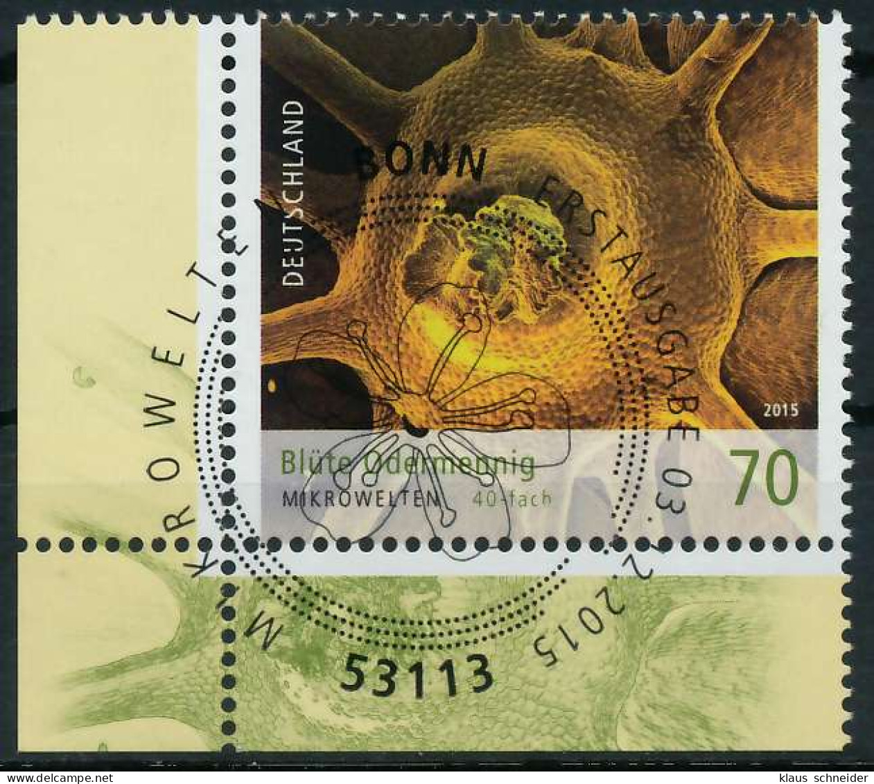 BRD 2015 Nr 3193 ESST Zentrisch Gestempelt ECKE-ULI X840B22 - Used Stamps