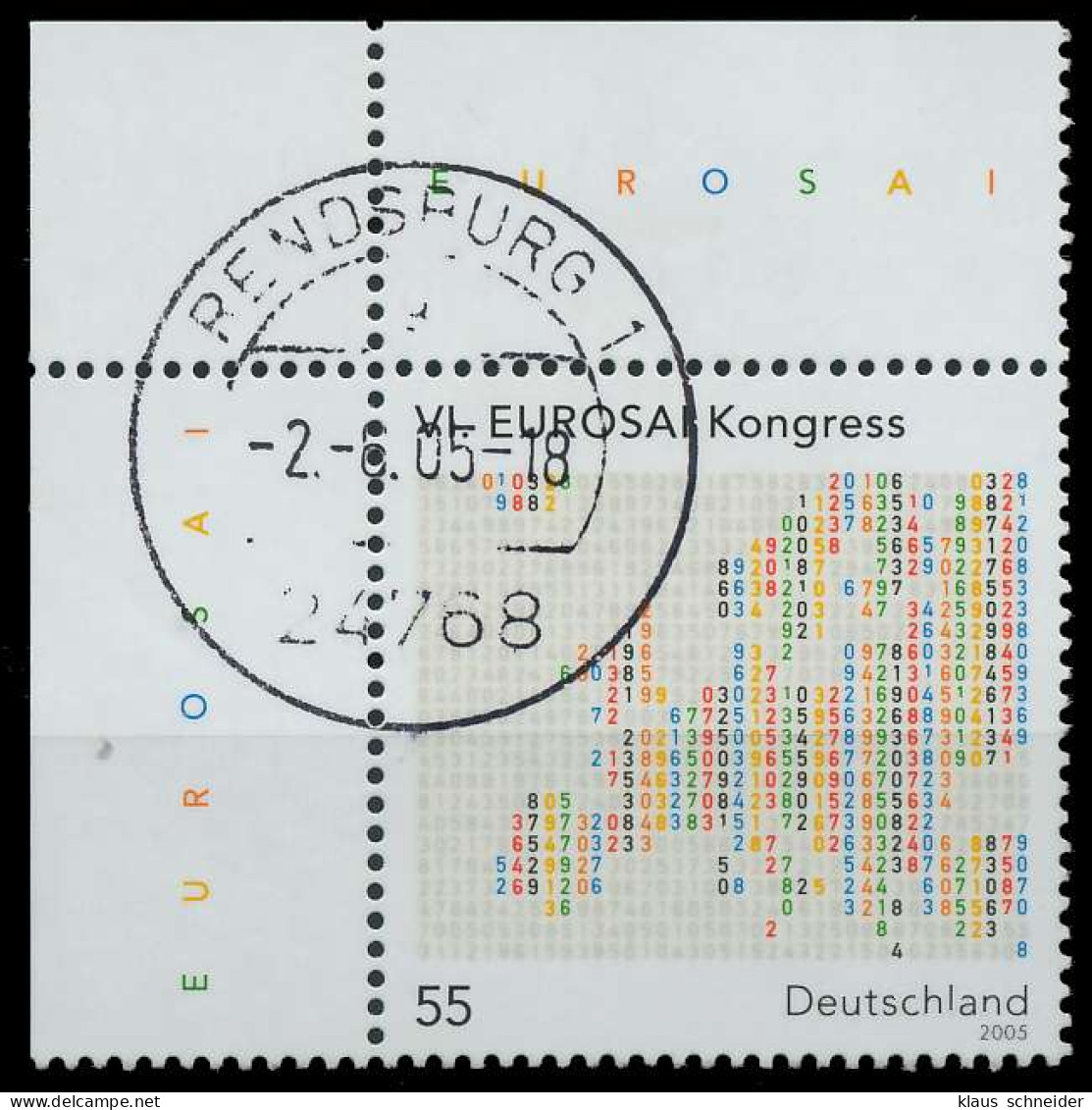 BRD 2005 Nr 2470 Zentrisch Gestempelt ECKE-ULI X84A632 - Oblitérés