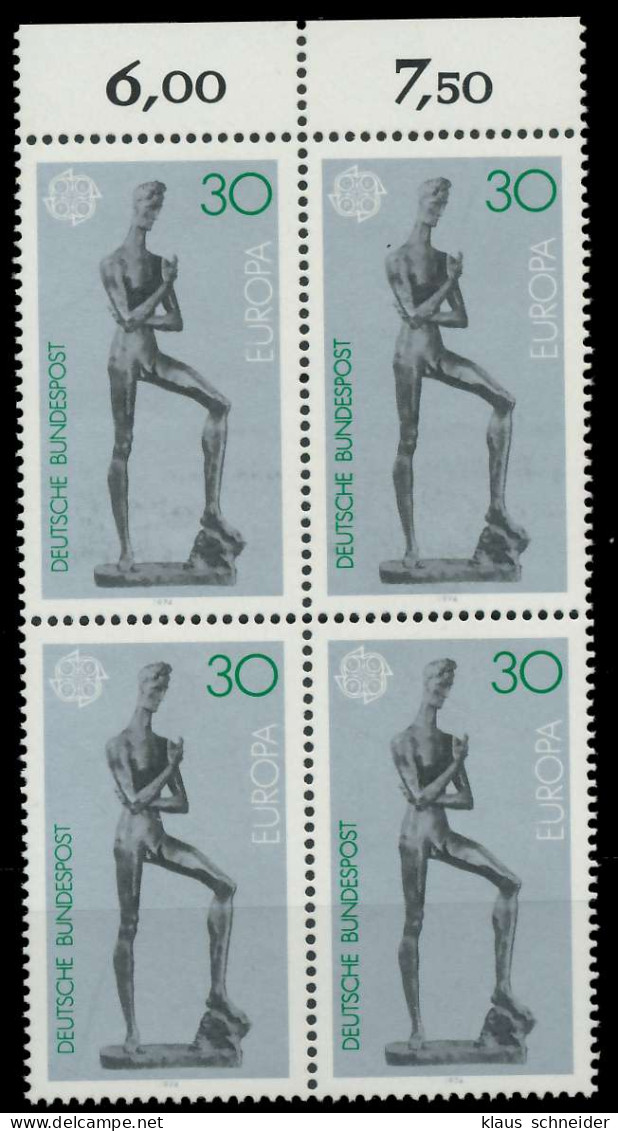 BRD BUND 1974 Nr 804 Postfrisch VIERERBLOCK ORA X8502DA - Unused Stamps
