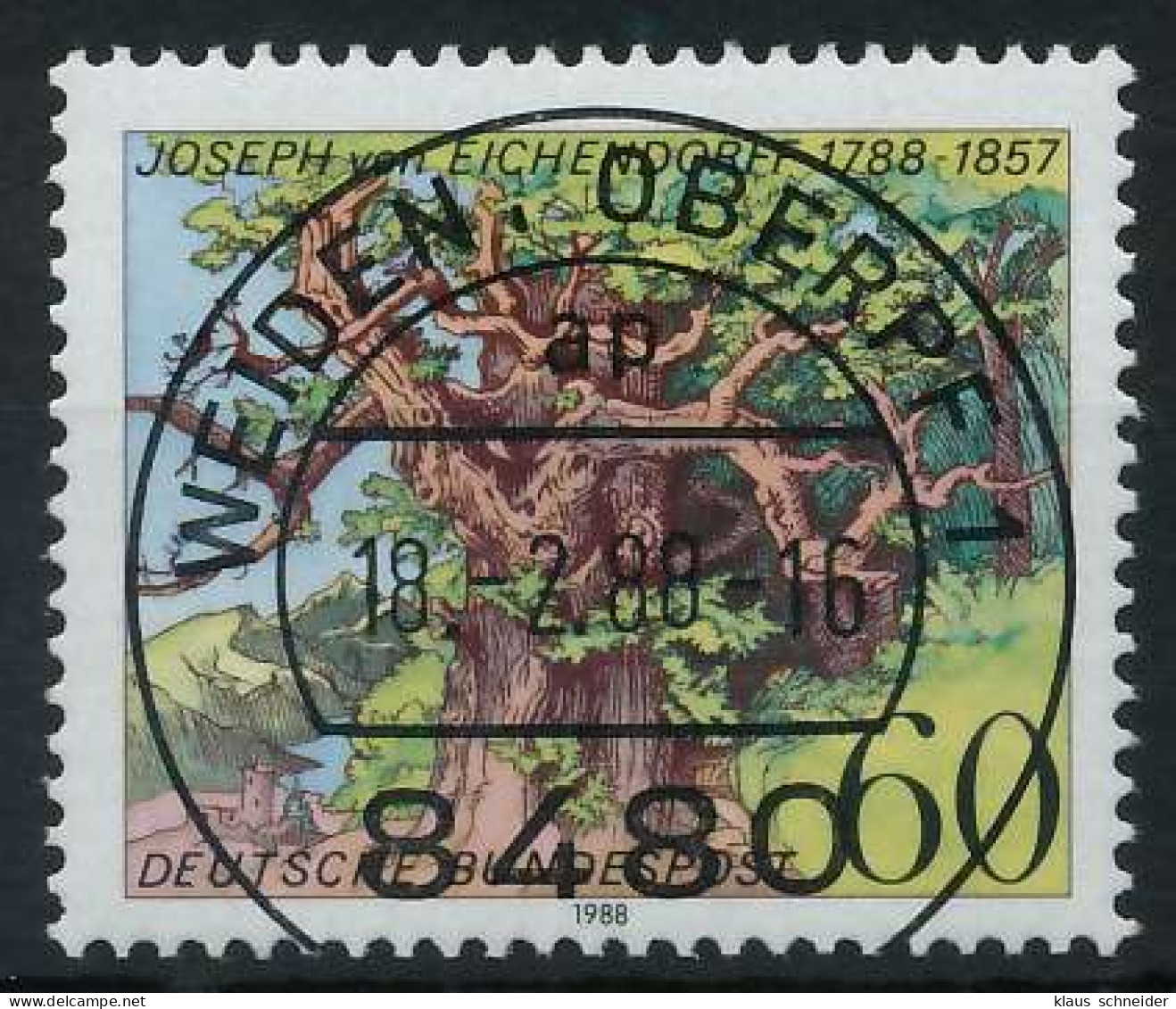 BRD 1988 Nr 1356 Zentrisch Gestempelt X85145E - Used Stamps