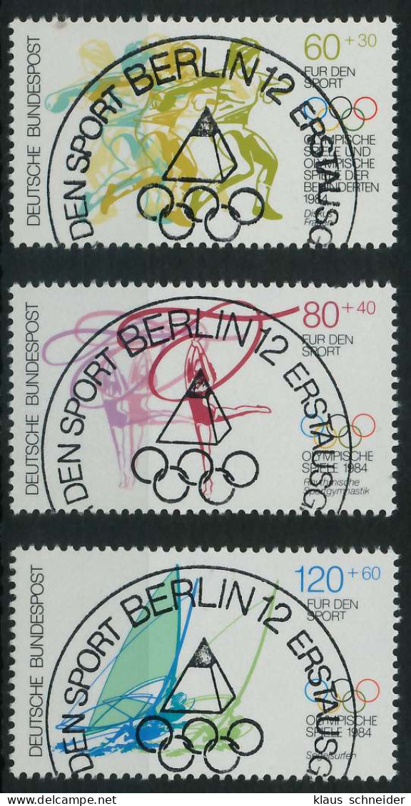 BRD 1984 Nr 1206-1208 ESST Zentrisch Gestempelt X854A8A - Used Stamps