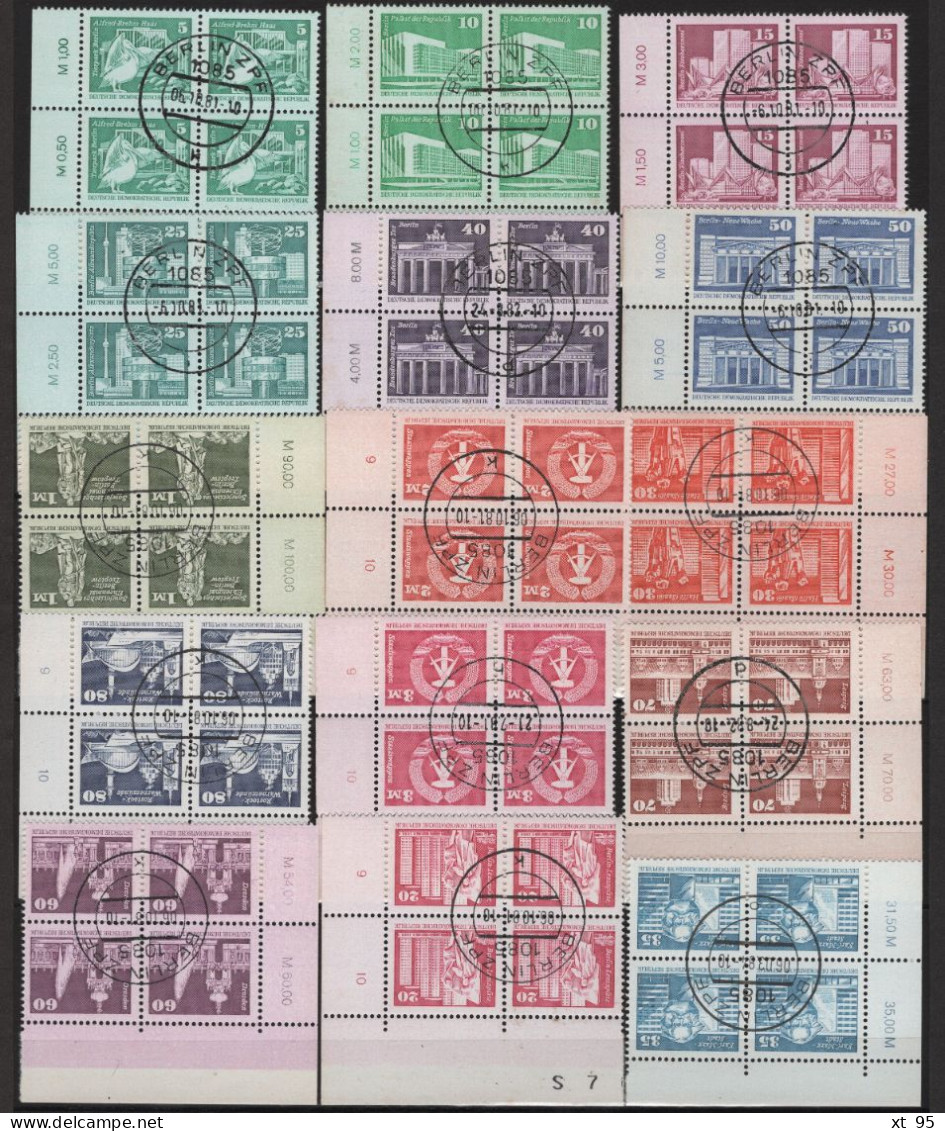 Allemagne - N°2145 à 2149 + 2199 à 2203 + 2239 + 2256 + 2303 à 2305 - Obliteres - Cote 49.20€ - Used Stamps
