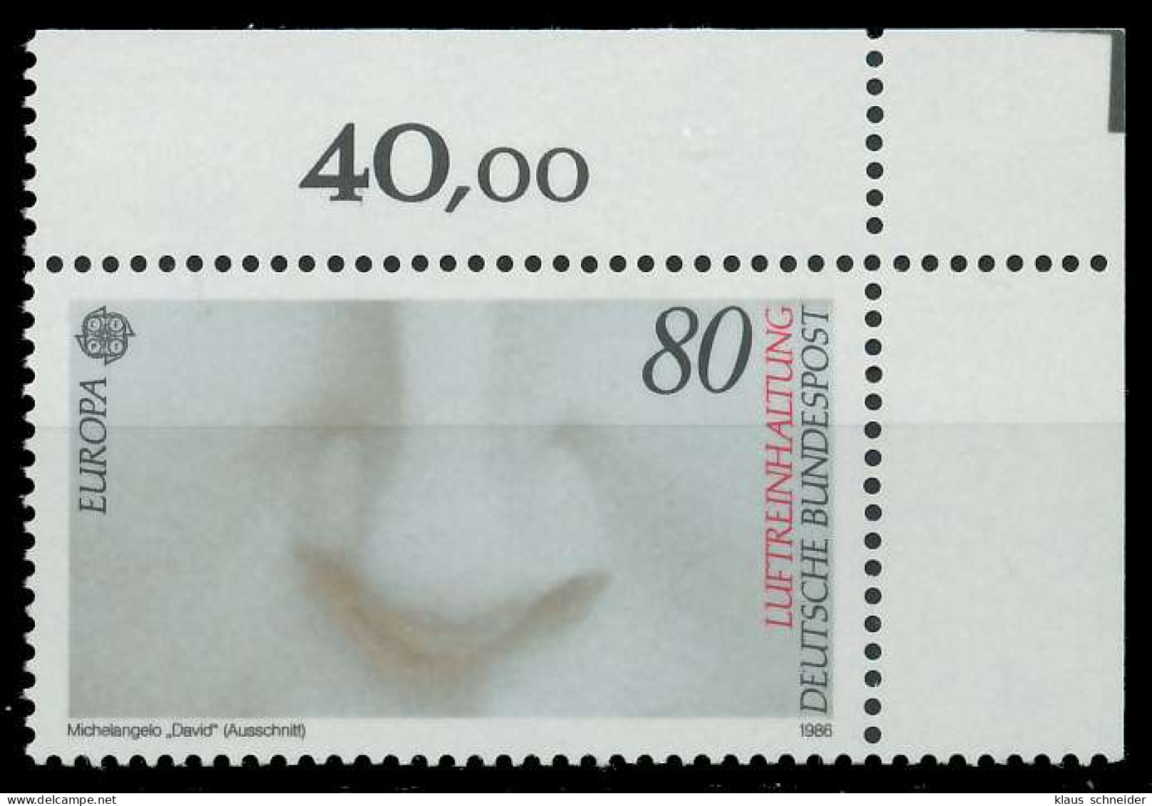 BRD BUND 1986 Nr 1279 Postfrisch ECKE-ORE X855BE2 - Ongebruikt