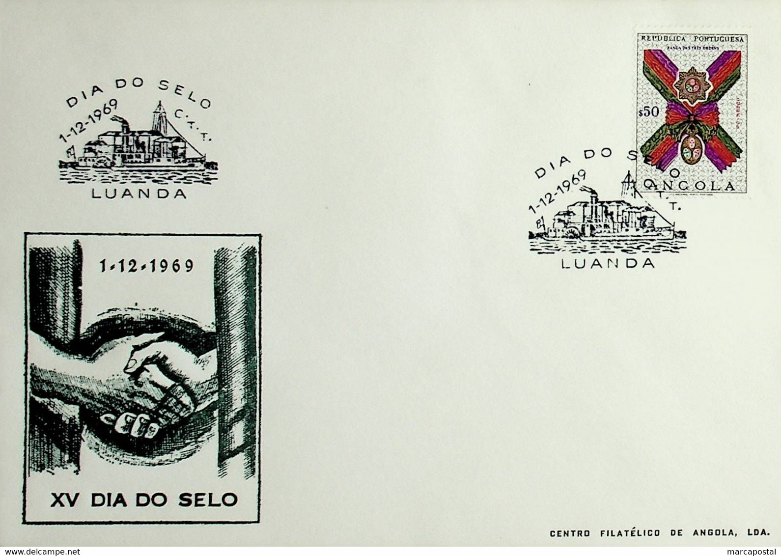 1969 Angola Dia Do Selo / Stamp Day - Giornata Del Francobollo