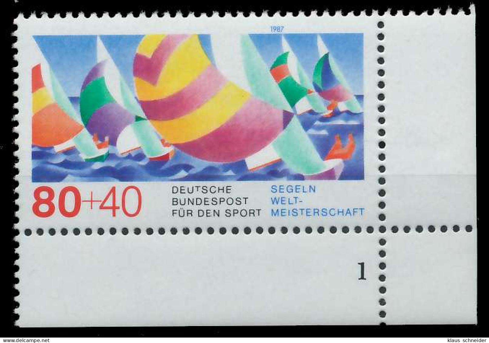 BRD 1987 Nr 1310 Postfrisch FORMNUMMER 1 X858F72 - Unused Stamps