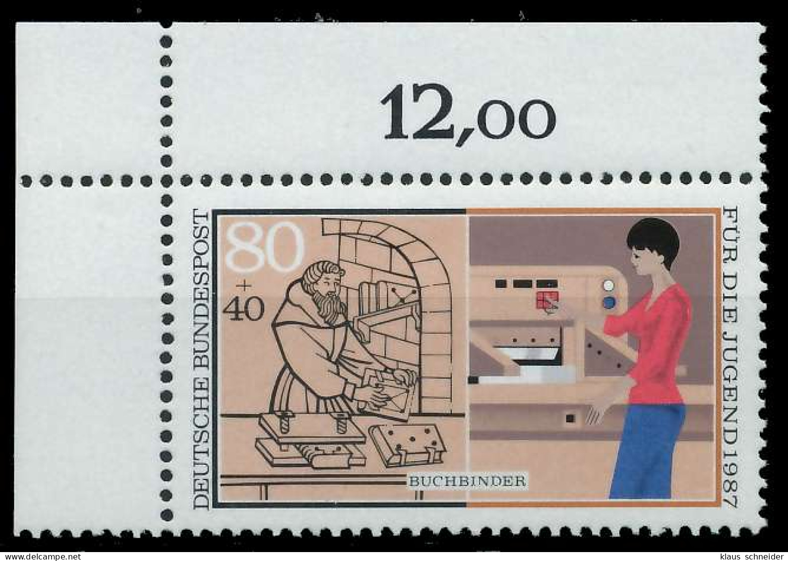 BRD 1987 Nr 1318 Postfrisch ECKE-OLI X85905A - Nuevos
