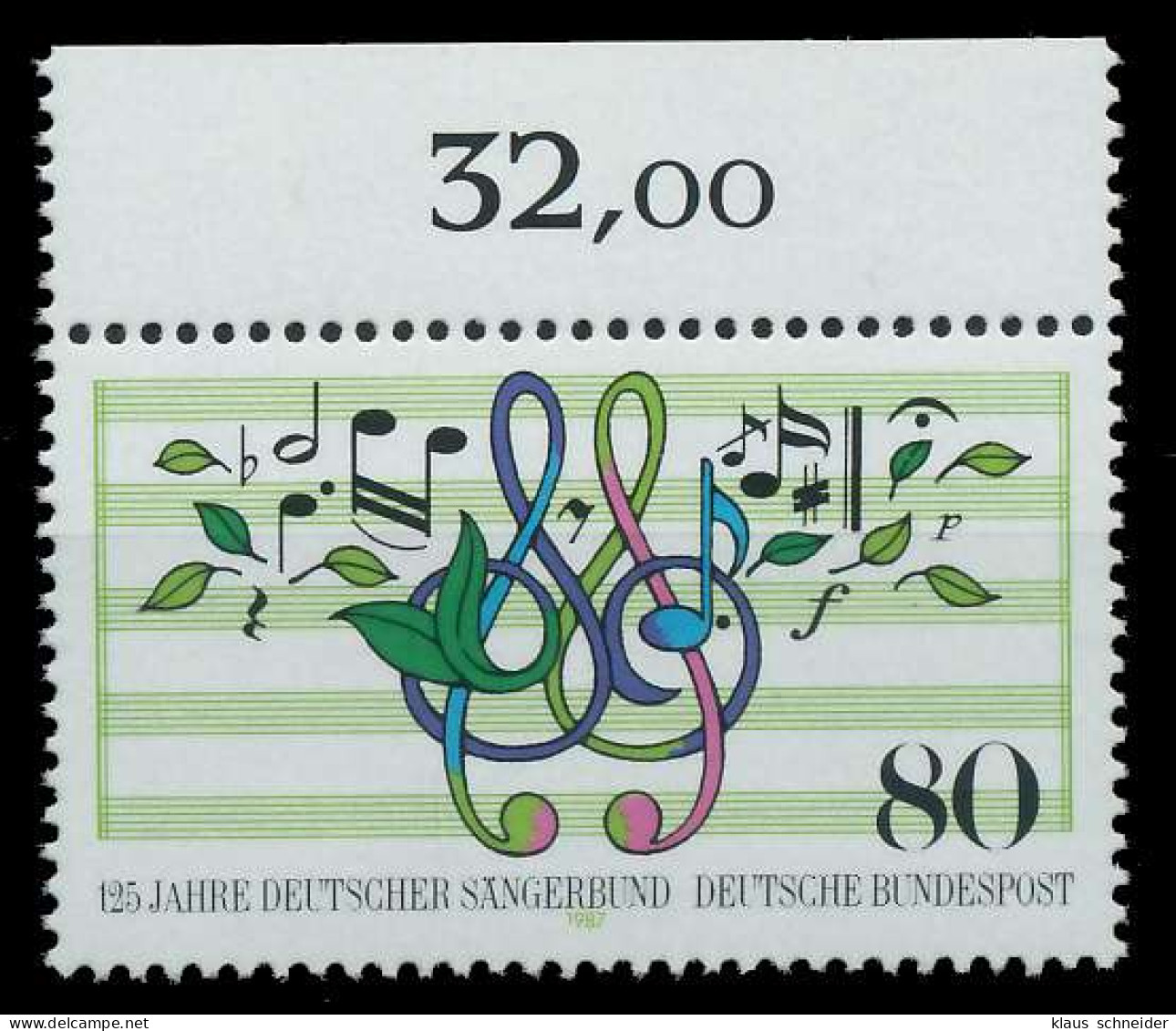 BRD 1987 Nr 1319 Postfrisch ORA X859066 - Ungebraucht