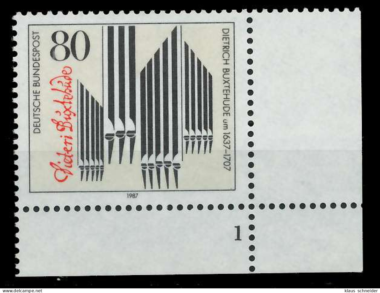 BRD 1987 Nr 1323 Postfrisch FORMNUMMER 1 S75808E - Ungebraucht