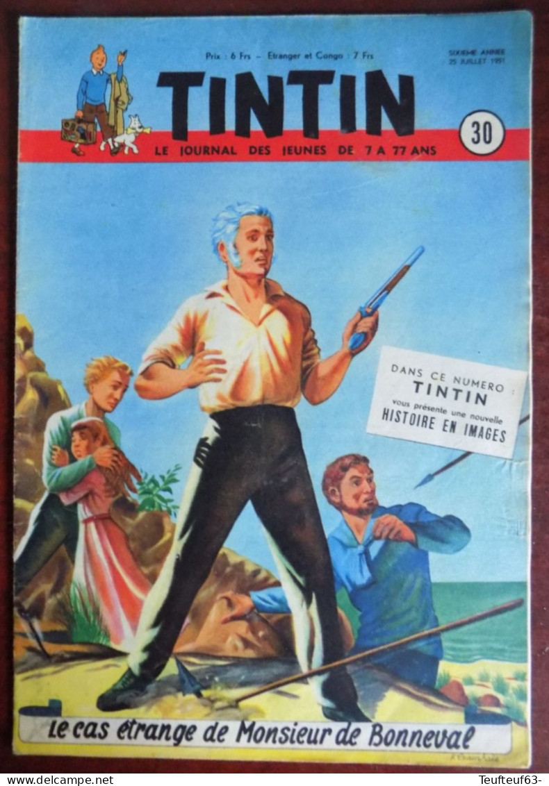 Tintin N° 30/1951 Craenhals - Tintin