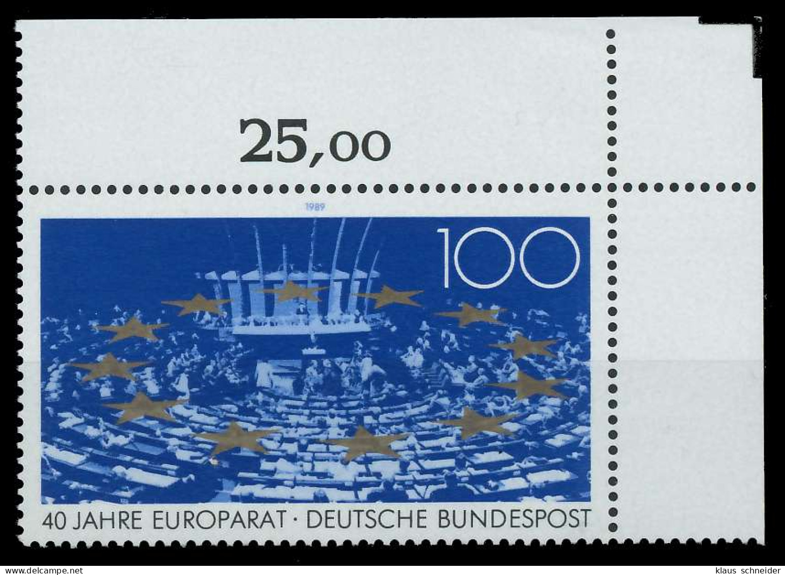BRD BUND 1989 Nr 1422 Postfrisch ECKE-ORE X85AAD2 - Ungebraucht