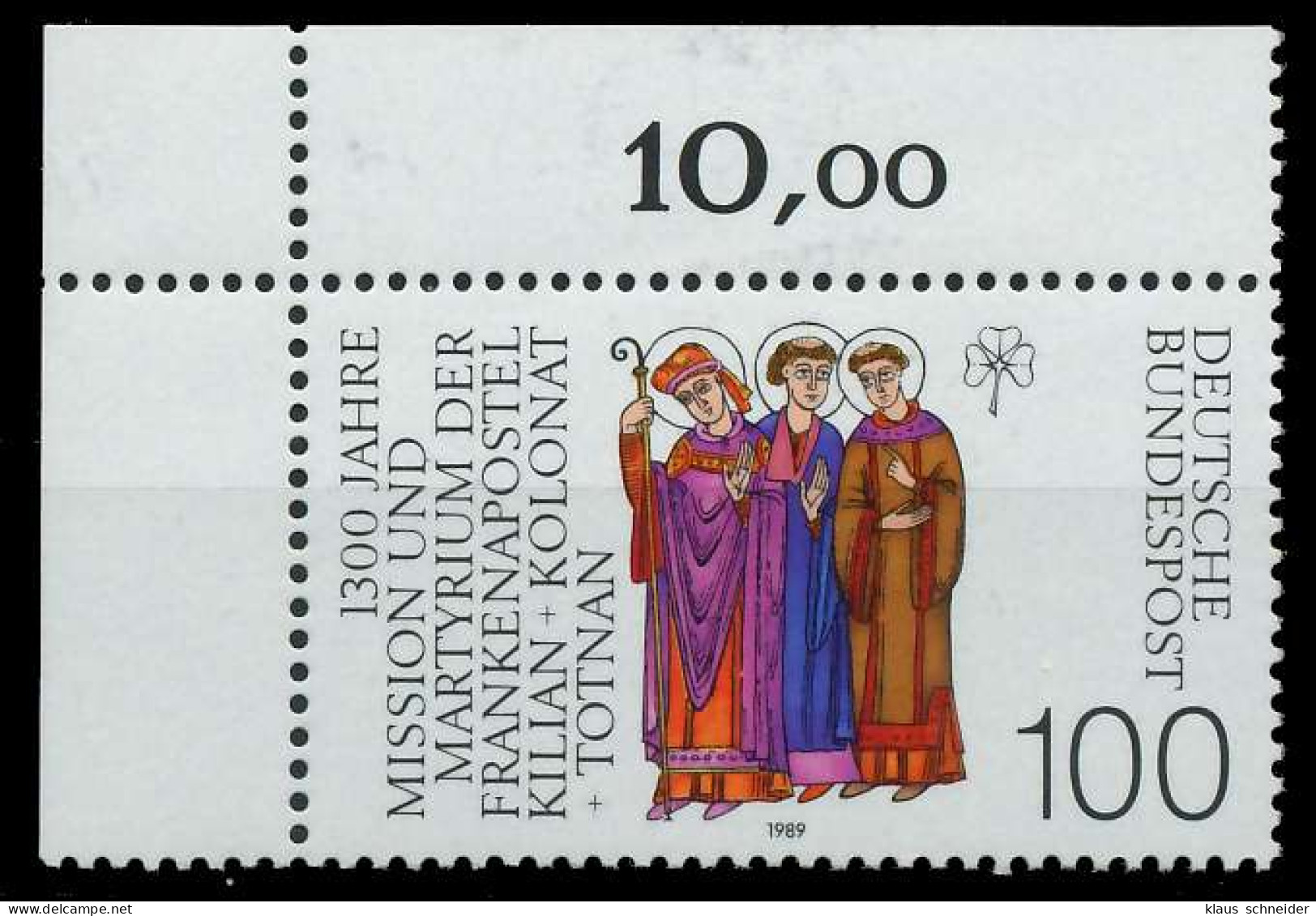 BRD 1989 Nr 1424 Postfrisch ECKE-OLI X85AB0A - Unused Stamps