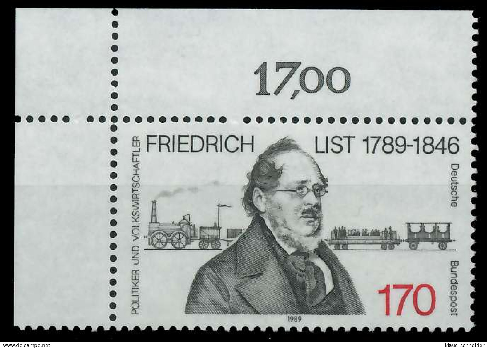 BRD 1989 Nr 1429 Postfrisch ECKE-OLI S75DAEE - Unused Stamps