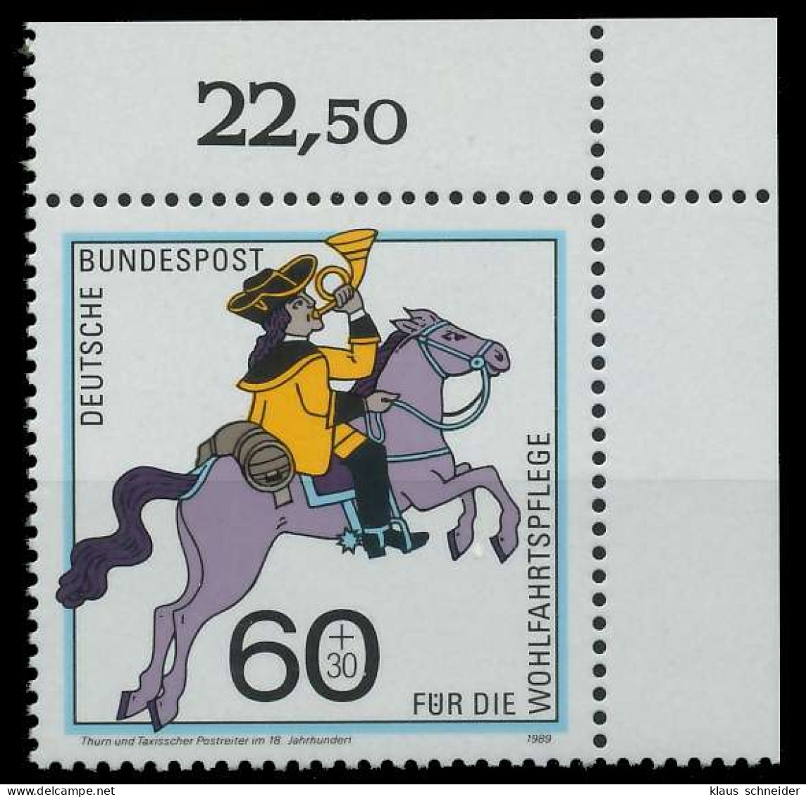 BRD 1989 Nr 1437 Postfrisch ECKE-ORE S75DBB6 - Ongebruikt