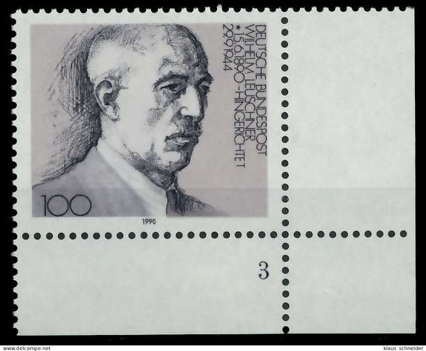 BRD 1990 Nr 1466 Postfrisch FORMNUMMER 3 S762EFE - Unused Stamps