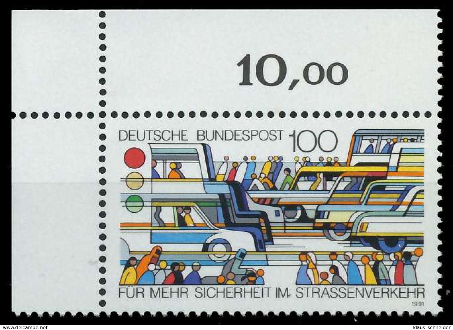 BRD 1991 Nr 1554 Postfrisch ECKE-OLI X85DA0A - Ungebraucht