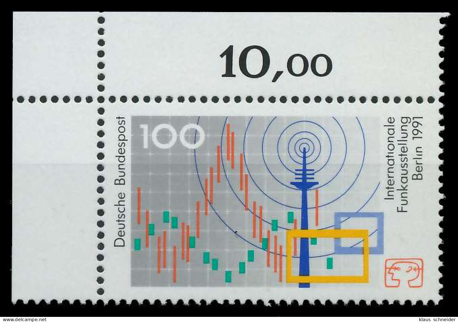BRD 1991 Nr 1553 Postfrisch ECKE-OLI X85DA3A - Neufs
