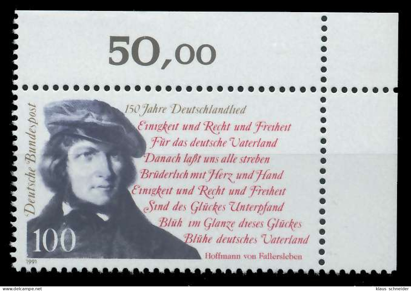 BRD 1991 Nr 1555 Postfrisch ECKE-ORE X85DA46 - Unused Stamps