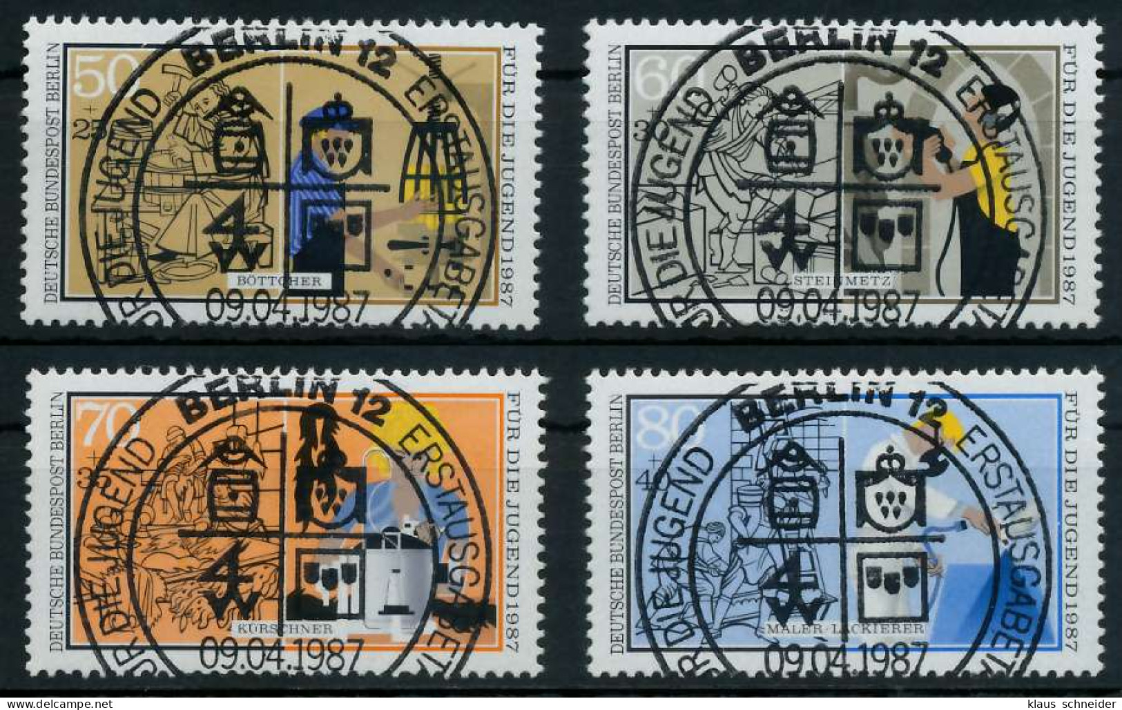 BERLIN 1987 Nr 780-783 ESST Zentrisch Gestempelt X9152B2 - Used Stamps