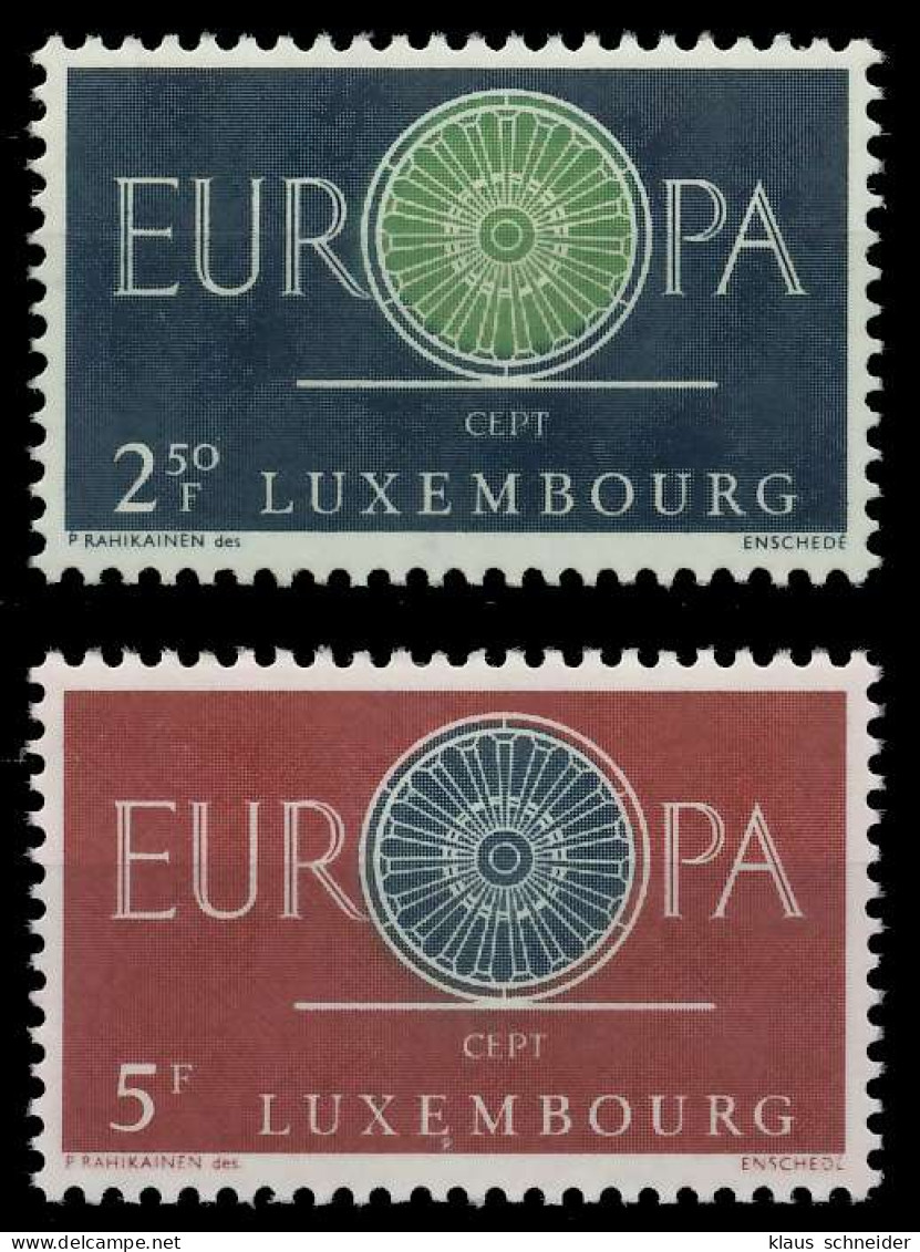 LUXEMBURG 1960 Nr 629-630 Postfrisch X9A2DAA - Ungebraucht