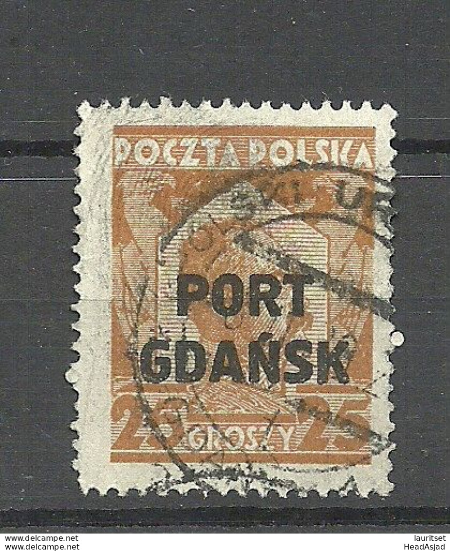 Poland Polska Port Gdansk Danzig 1928 Michel 19 O - Port Gdansk