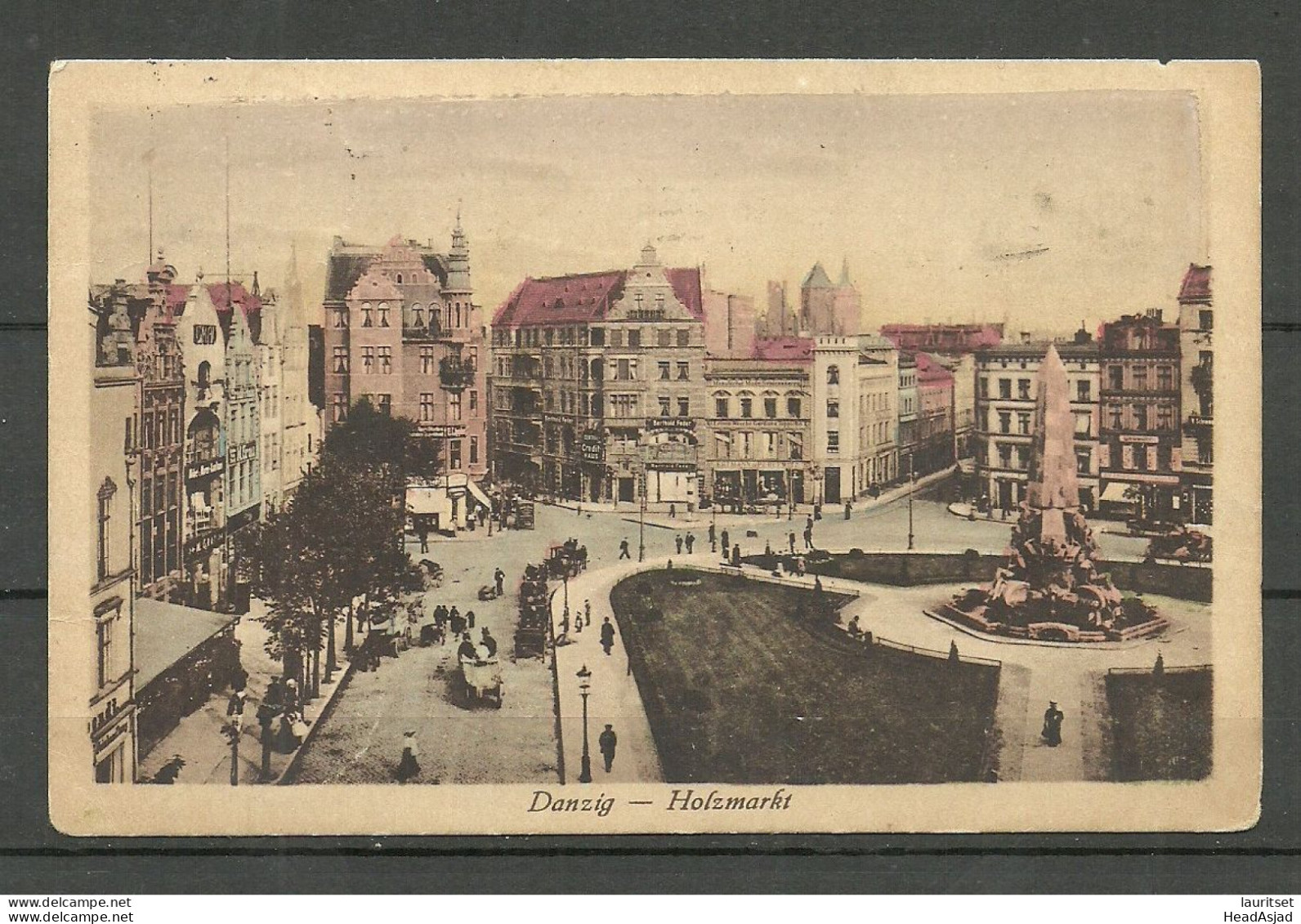 Germany Poland Danzig GDANSK Holzmarkt, Used 1929 - Danzig