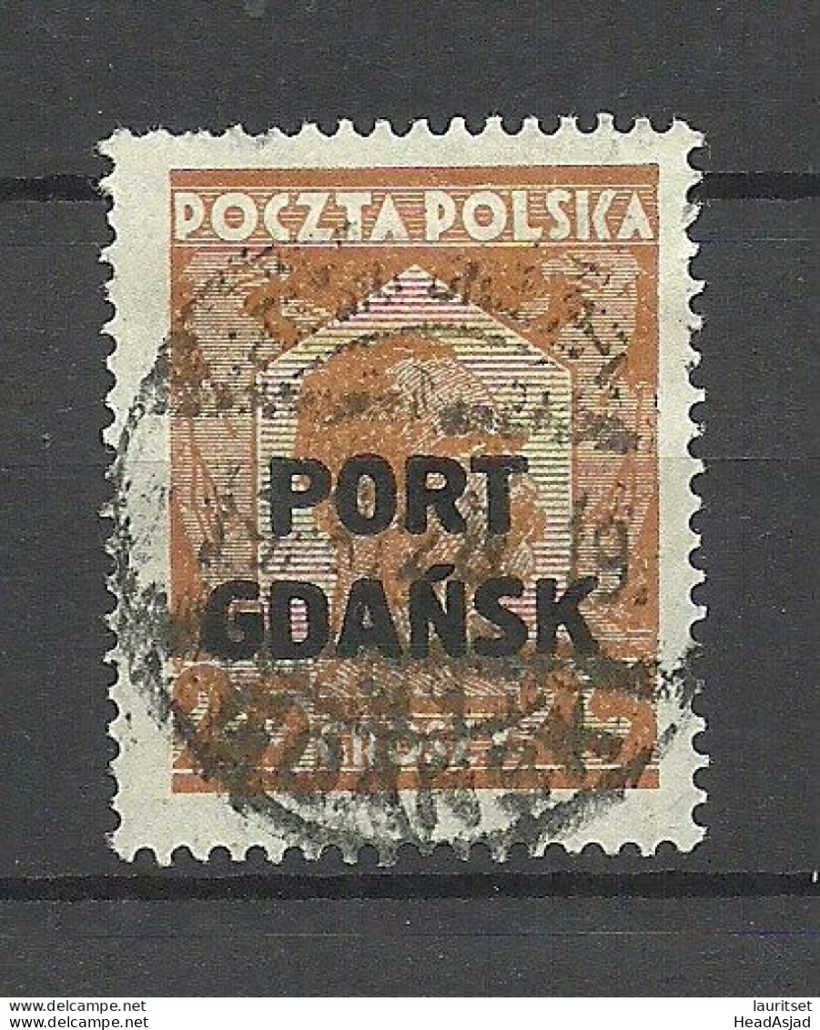 Port Gdansk Poland Danzig 1928 Michel 19 O - Port Gdansk