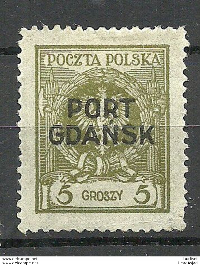 Port Gdansk Danzig 1925 Michel 4 * - Port Gdansk