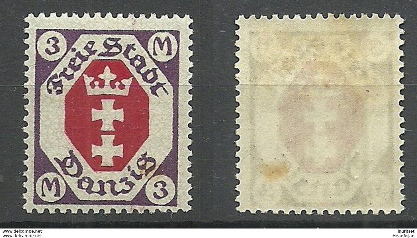 Germany Deutschland DANZIG 1921 Michel 86 * - Neufs