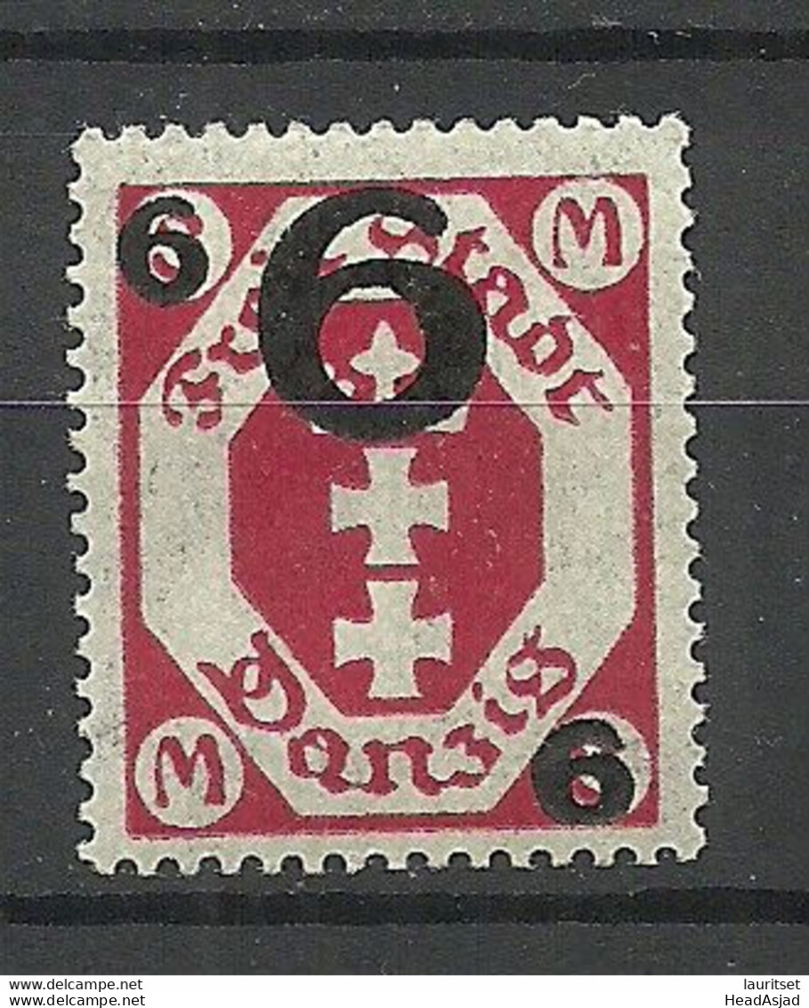 Germany Deutschland DANZIG 1921 Michel 106 * - Ungebraucht