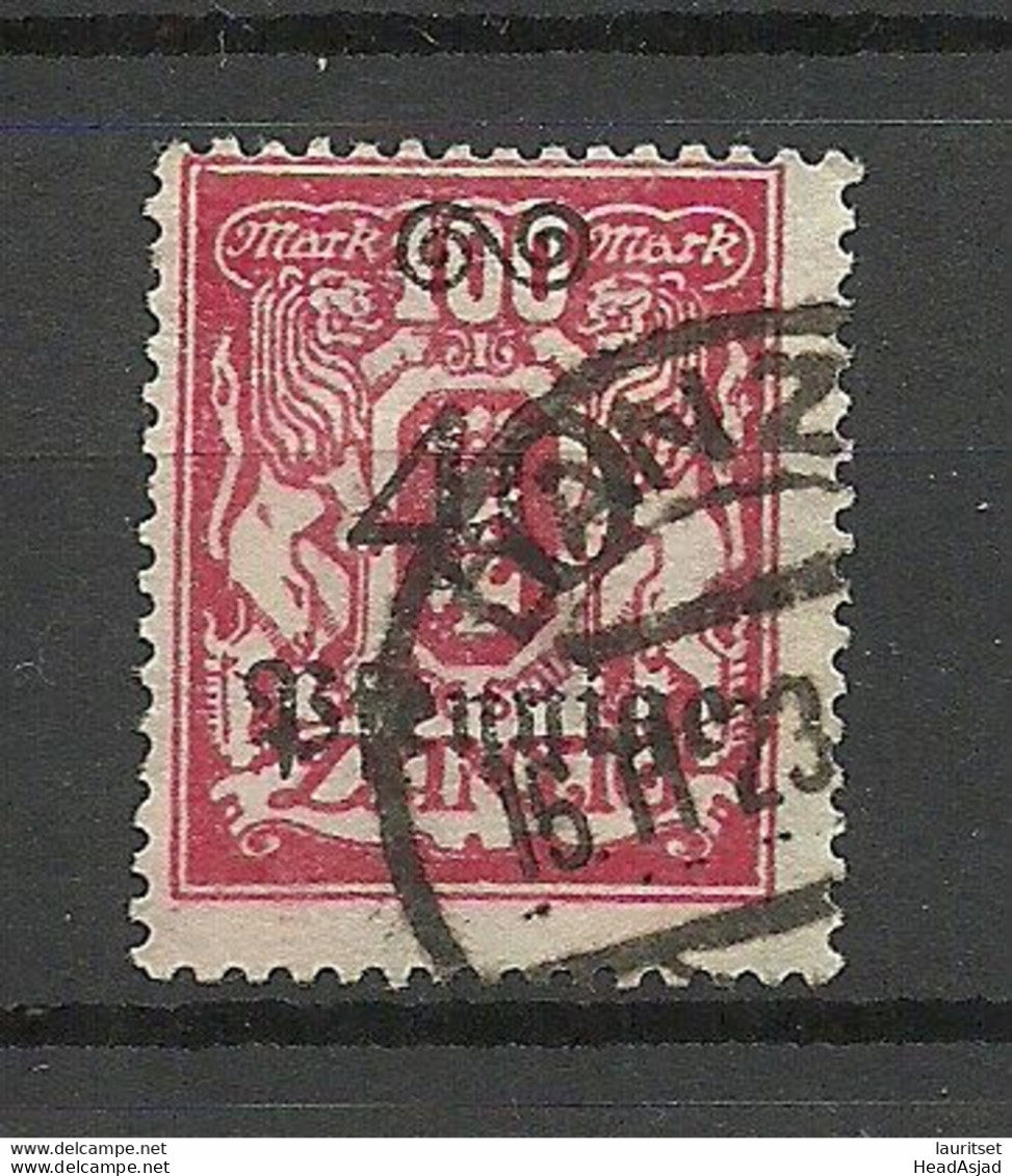 Germany Deutschland DANZIG 1923 Michel 158 O - Oblitérés