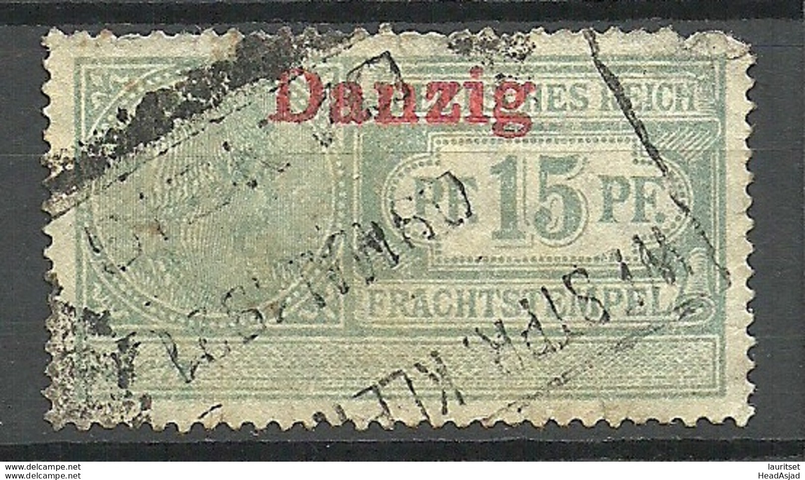 Danzig O 1921 Frachtstempel 15 Pf - Other & Unclassified