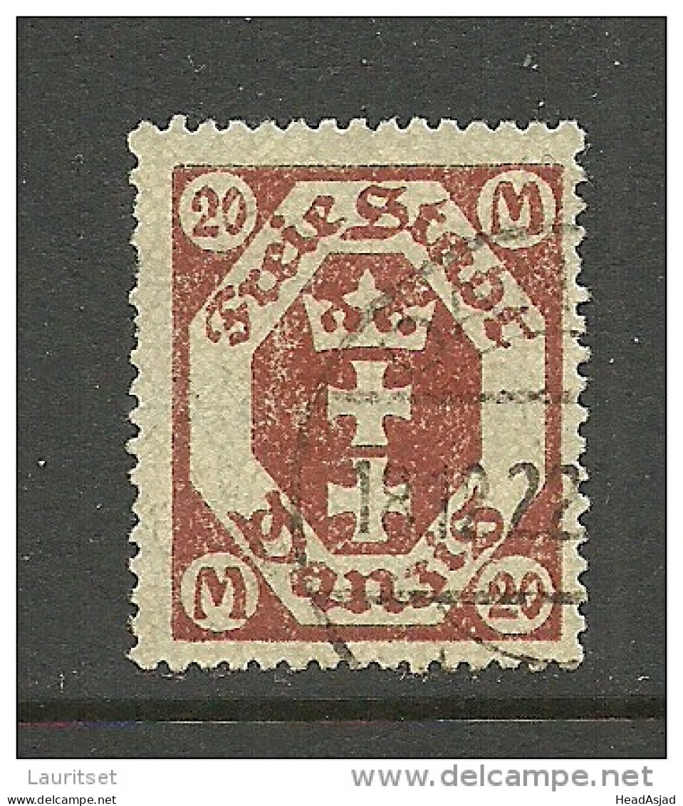 Deutschland DANZIG Gdansk 1922 Michel 111 O - Used