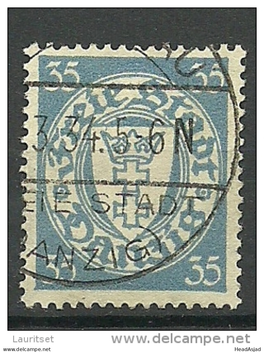 Deutschland DANZIG Gdansk 1925/27 Michel 216 O - Gebraucht