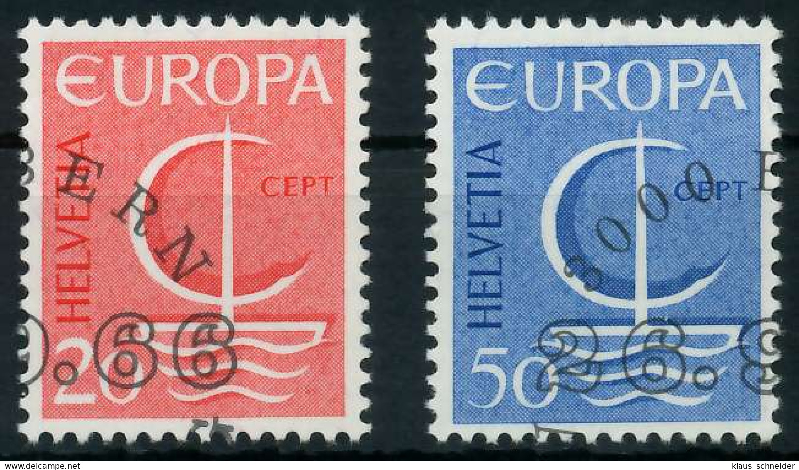 SCHWEIZ 1966 Nr 843-844 Gestempelt X9C8166 - Used Stamps