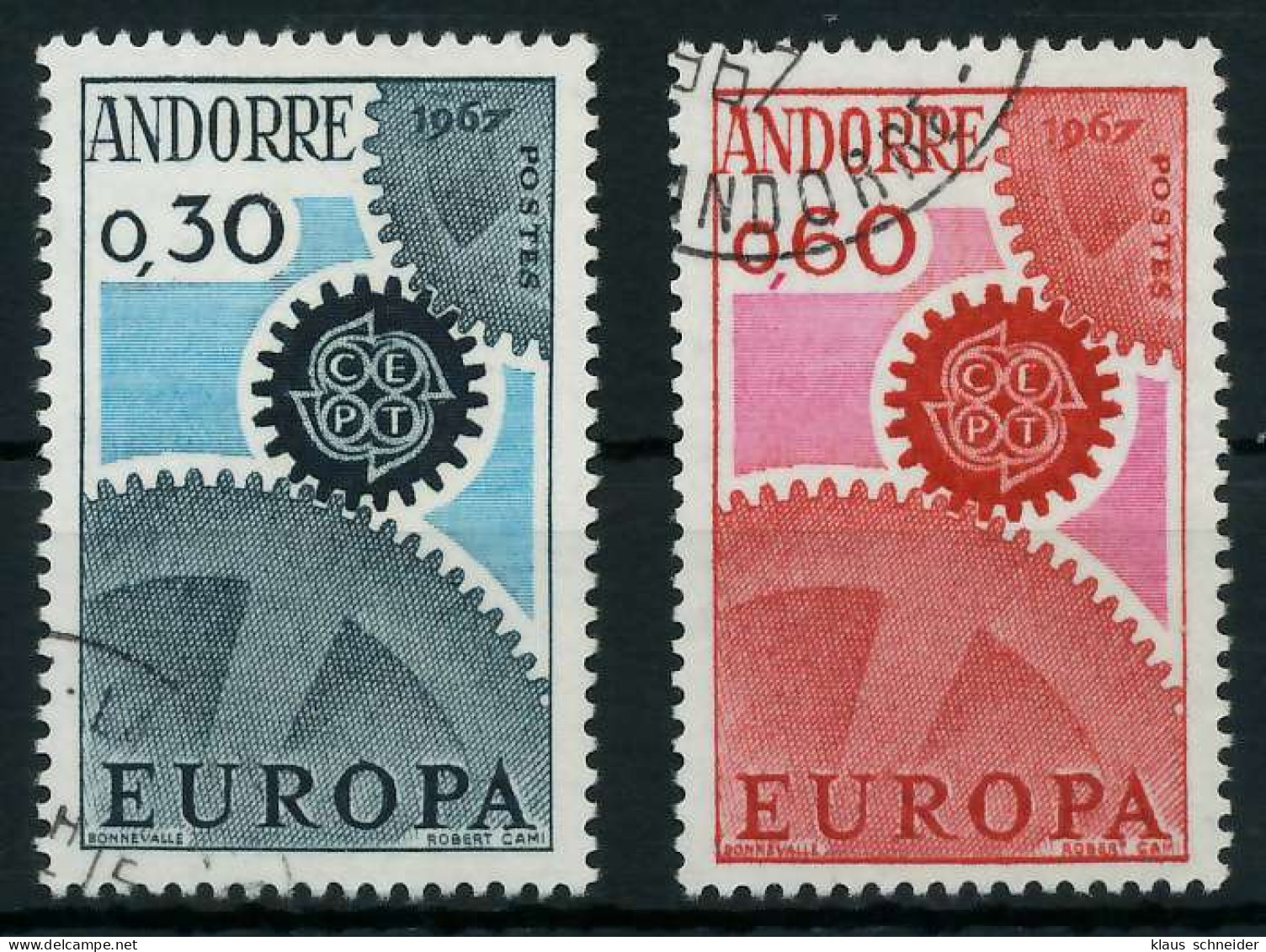 ANDORRA (FRANZ. POST) 1967 Nr 199-200 Gestempelt X9C83CA - Used Stamps