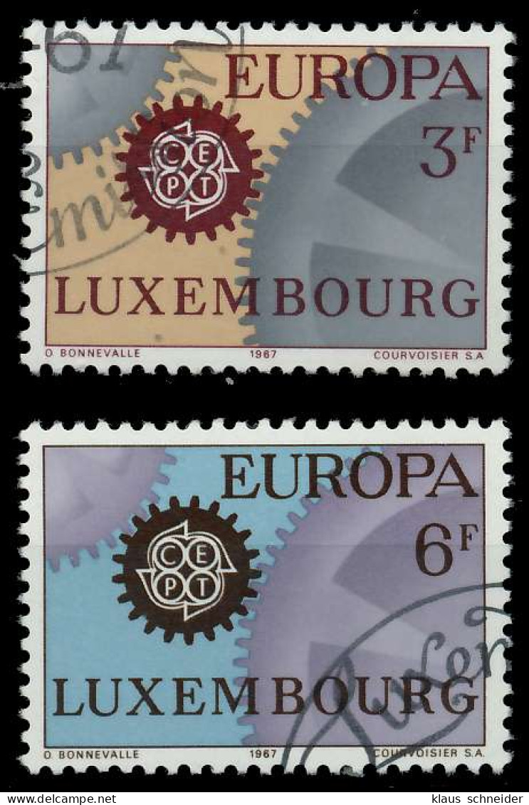 LUXEMBURG 1967 Nr 748-749 Gestempelt X9C8532 - Oblitérés