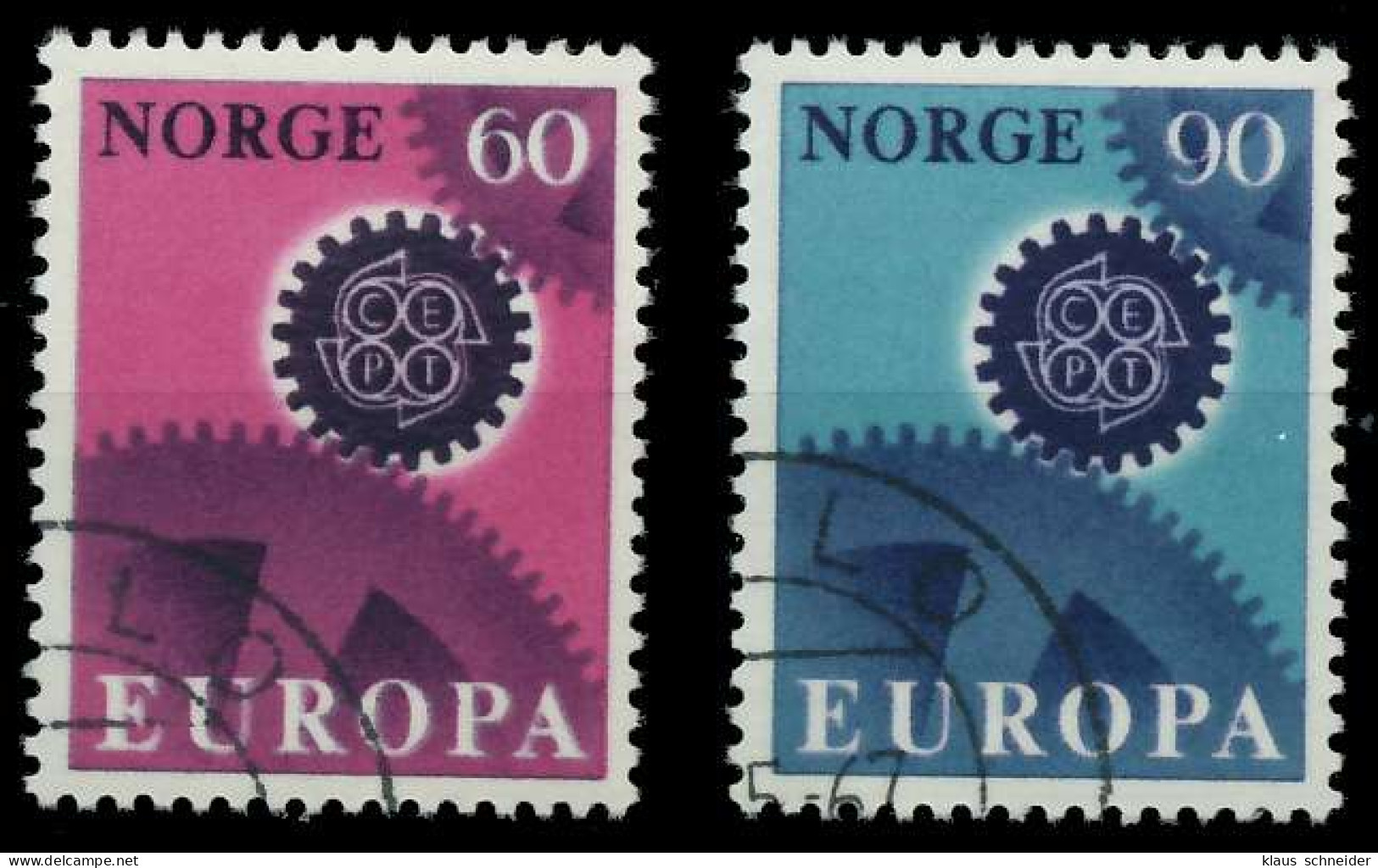 NORWEGEN 1967 Nr 555-556 Gestempelt X9D1466 - Used Stamps