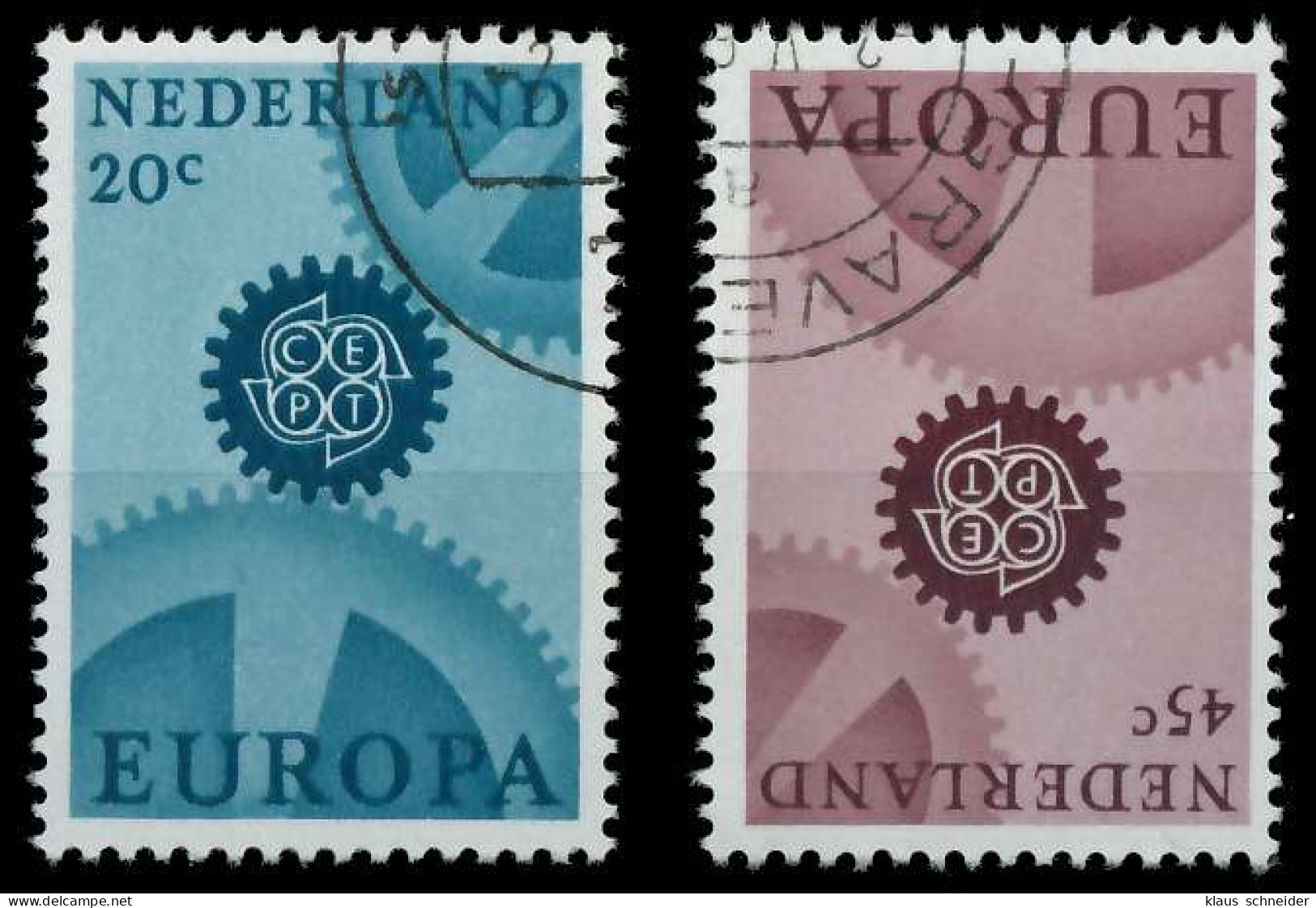 NIEDERLANDE 1967 Nr 878x-879x Gestempelt X9D14A2 - Used Stamps