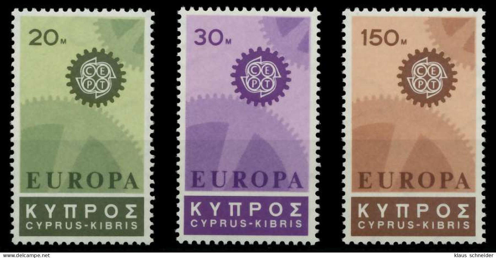 ZYPERN 1967 Nr 292-294 Postfrisch SA52CD6 - Unused Stamps