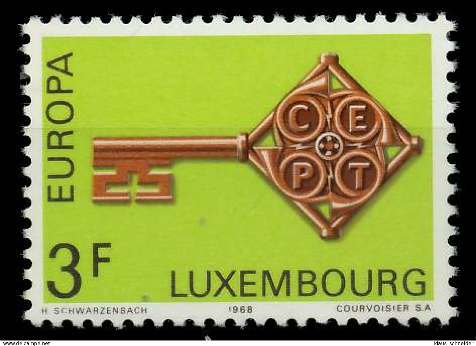 LUXEMBURG 1968 Nr 771 Postfrisch SA52F2A - Ongebruikt