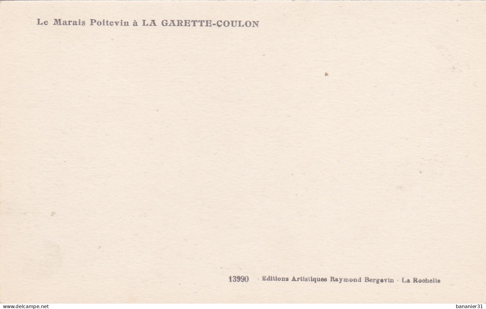 CPA 79 @ LA GARETTE Près De Coulon - Marais Poitevin - Other & Unclassified