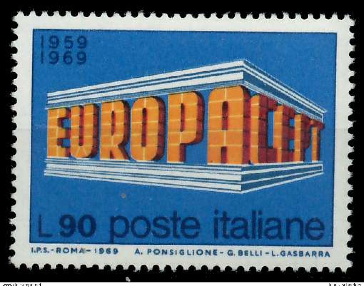 ITALIEN 1969 Nr 1296 Postfrisch SA5E85E - 1961-70: Neufs