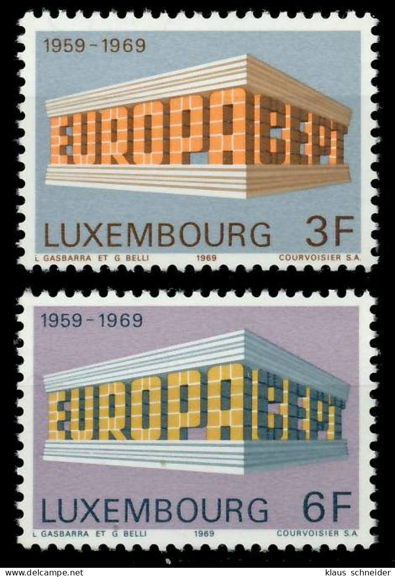 LUXEMBURG 1969 Nr 788-789 Postfrisch SA5E8F6 - Unused Stamps
