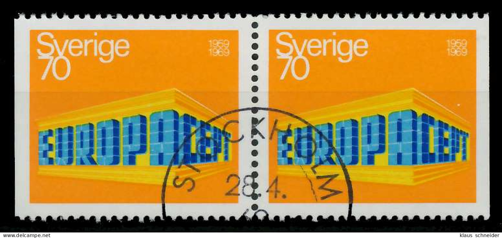 SCHWEDEN 1969 Nr 634Dl Und 634Dr Gestempelt WAAGR PAAR X9DBB76 - Gebraucht