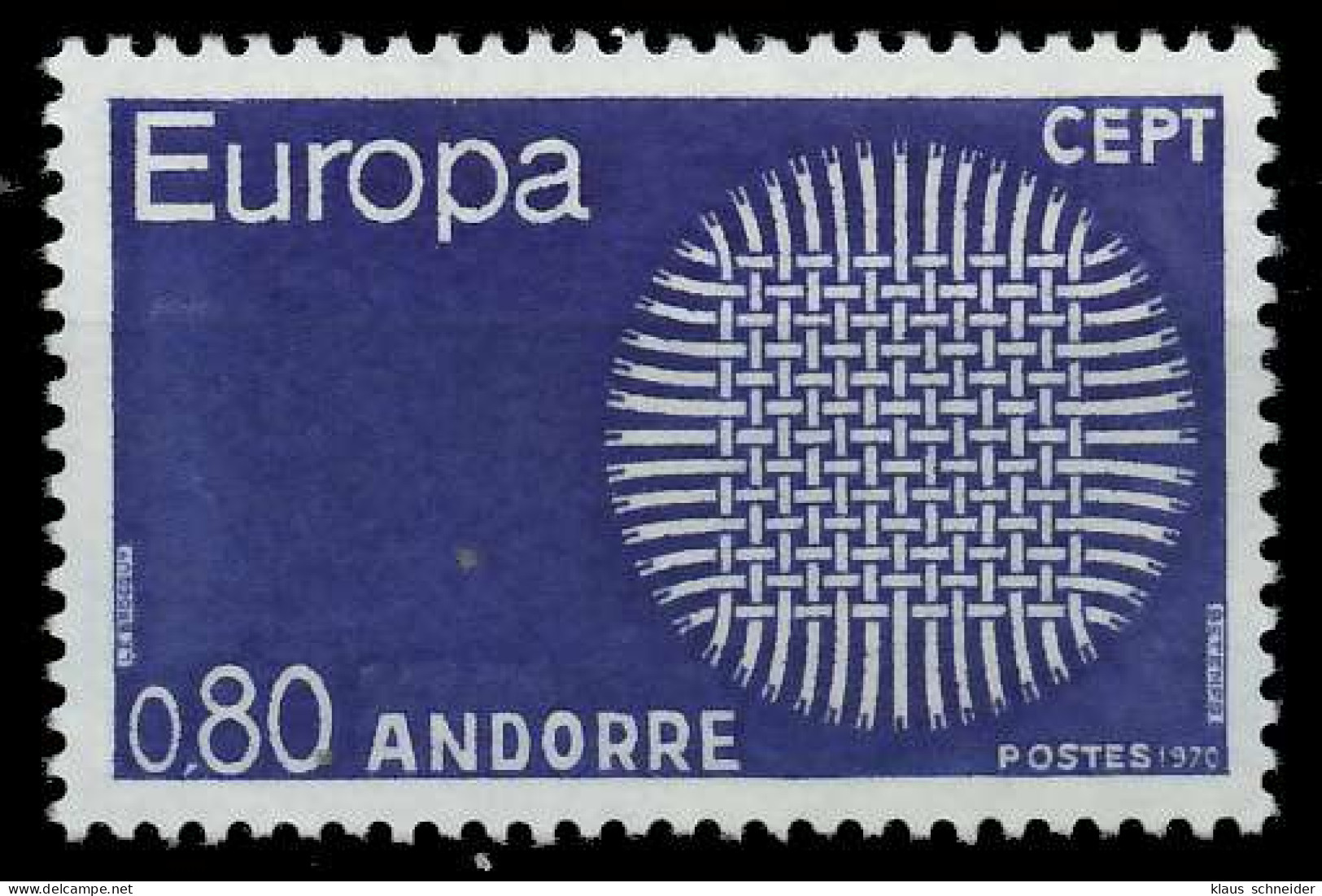 ANDORRA (FRANZ. POST) 1970 Nr 223 Postfrisch SA5EBA2 - Ongebruikt