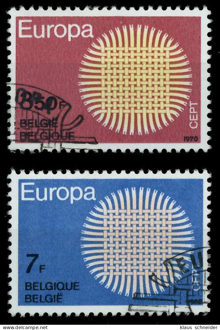 BELGIEN 1970 Nr 1587-1588 Gestempelt XFF484A - Oblitérés