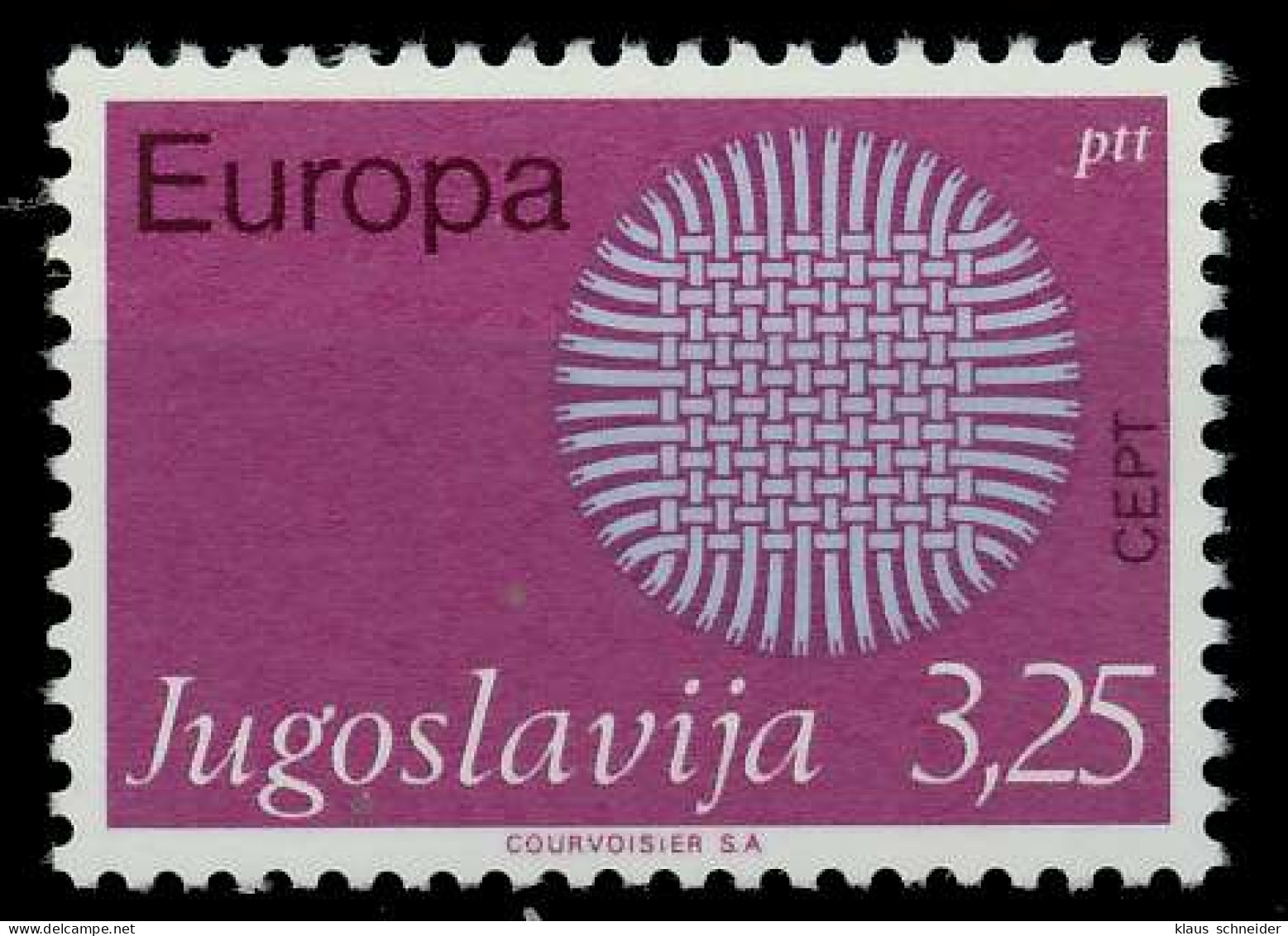 JUGOSLAWIEN 1970 Nr 1380 Postfrisch SA5ED16 - Neufs