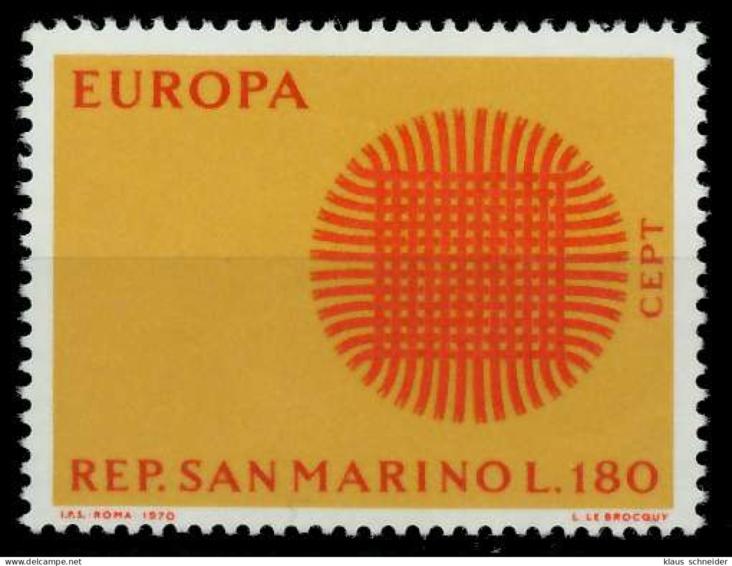 SAN MARINO 1970 Nr 956 Postfrisch XFFBFB2 - Neufs